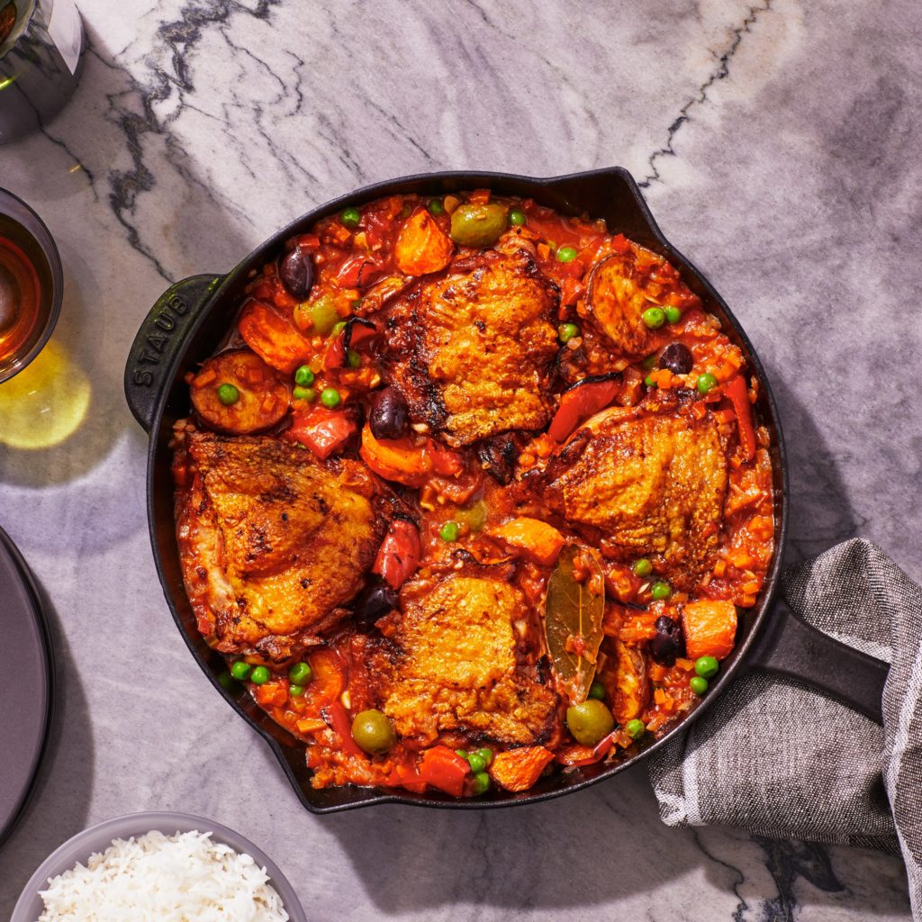 Skillet-Roasted Chicken Afritada – Bryan's Foodie Site